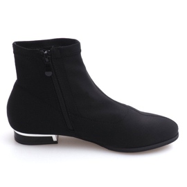 Elegante materialestøvler 26003 Sort