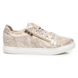 Vices Guld mode sneakers gylden