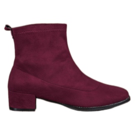 Sweet Shoes Stilfulde ruskindstøvler violet