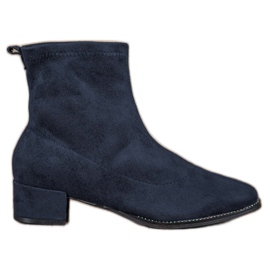 Small Swan Slip-on ruskind støvletter blå