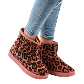 Lyserød eskimo varm leopard 7602-PA flerfarvet