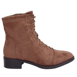 Snørestøvler, beige 3127 Khaki