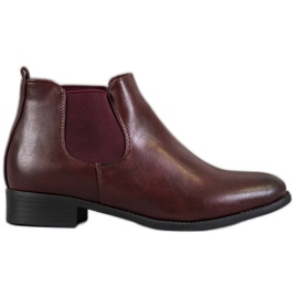 Anesia Paris Burgundy Chelsea støvler rød