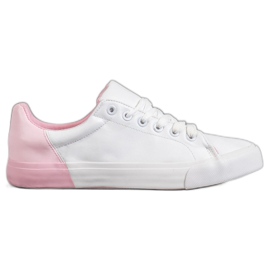 Bestelle Eco læder sneakers hvid