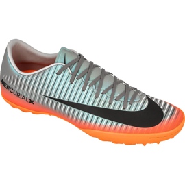 Nike MercurialX Victory Vi CR7 Tf M 852530-001 fodboldsko flerfarvet grå