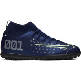 Nike Mercurial Superfly 7 Club Mds Tf Jr BQ5416-401 fodboldsko marine blå blå og marineblå