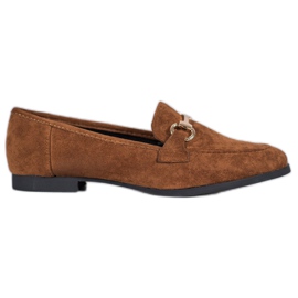 VICES loafers i ruskind brun