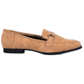 VICES loafers i ruskind brun