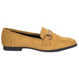VICES loafers i ruskind gul