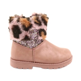 American Club Piger i leopardprint GC45 Pink Leopard Print lyserød