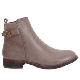 Beige Jodhpur støvler til kvinder 1304 Khaki