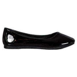 Lakeret VICES ballerinaer sort