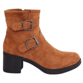 Camel TX-1815 Camel brede hælstøvler brun