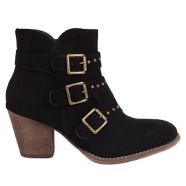 Sorte cowboystøvler L88-162 Sort