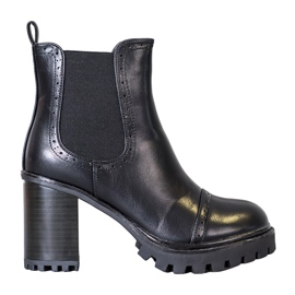 Seastar Slip-on støvler på platformen sort