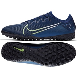 Nike Mercurial Vapor 13 Pro Mds Tf M CJ1307-401 fodboldsko flerfarvet marine blå