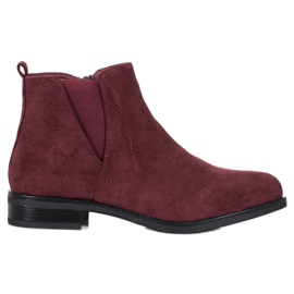 Ideal Shoes Slip-on støvler rød
