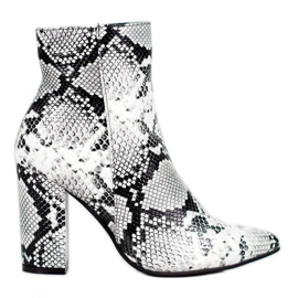 Seastar Snake Print Boot hvid sort flerfarvet