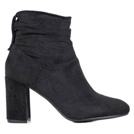 SHELOVET Klassiske højhælede støvler sort