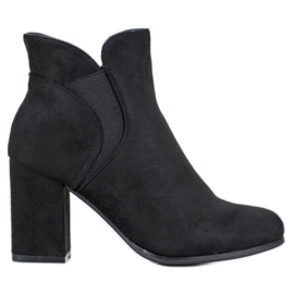 Marquiz Slip-on ruskind støvletter sort