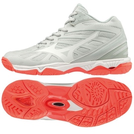 Mizuno Wave Hurricane 3 Mid W V1GC174560 sko hvid hvid