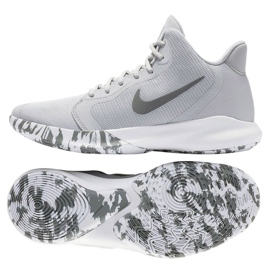 Nike Precision Iii M AQ7495-004 sko hvid grå