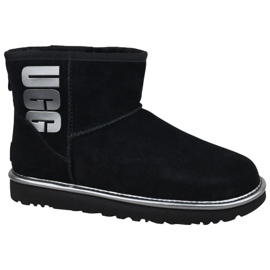 Ugg Classic Mini Ugg Rubber Logo W 1110087-BMT Sko sort