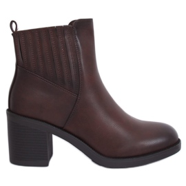 Brune Chelsea støvler brun 8017 Brun