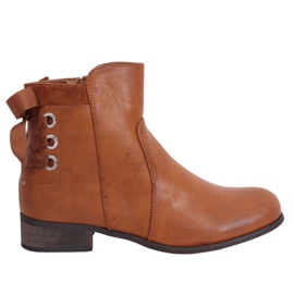 Flade damestøvler camel 1184-PA Camel brun