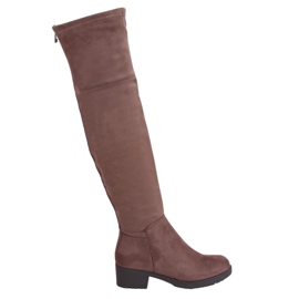 Ridestøvler til kvinder beige-brun 0-207 Khaki
