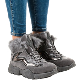 Varme grå sneakers LS-2062