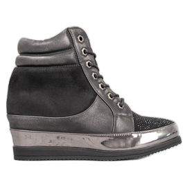 Sergio Leone Sneakers med krystaller sort