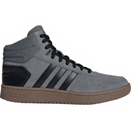 Adidas Hoops 2.0 Mid M EE7367 sko grå