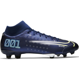 Nike Mercurial Superfly 7 Academy Mds FG / MG M BQ5427 401 fodboldsko blå blå