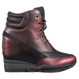 Sergio Leone Burgundy sneakers rød