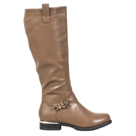 Super Me Beige ridestøvler