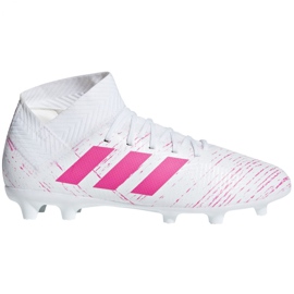 Adidas Nemeziz 18.3 Fg Jr CM8506 fodboldstøvler flerfarvet hvid