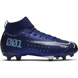 Nike Mercurial Superfly 7 Academy Mds FG / MG Jr BQ5409 401 fodboldsko marine blå marine blå