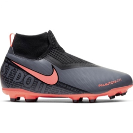 Nike Phantom Vsn Academy Df FG / MG Jr AO3287 080 fodboldsko flerfarvet sort