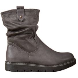 Ideal Shoes Arbejdere på platformen grå