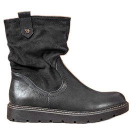 Ideal Shoes Arbejdere på platformen sort