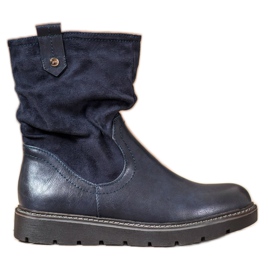 Ideal Shoes Arbejdere på platformen blå