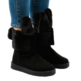 Sort ruskind isolerede Eskimo støvler NB137