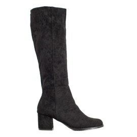 Goodin Klassiske støvler i ruskind sort