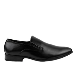 Sorte elegante lave sko 6-317 loafers