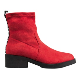 SHELOVET Fashion slip-on støvler rød