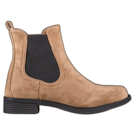 Ideal Shoes Casual Chelsea støvler brun