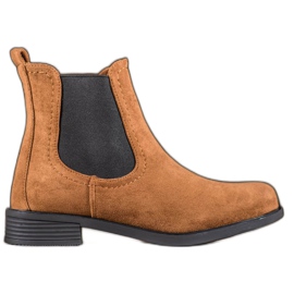 Ideal Shoes Casual Chelsea støvler brun