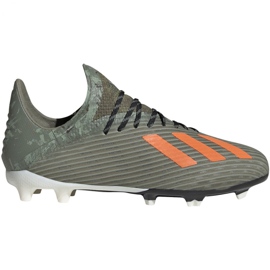 Adidas X 19.1 Jr Fg EF8301 fodboldstøvler grøn grøn