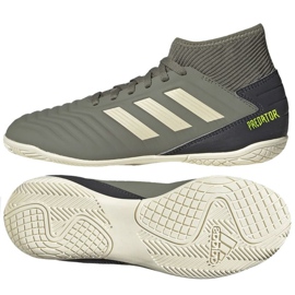 Adidas Predator 19.3 In Jr EF8219 fodboldstøvler skygger af grå
